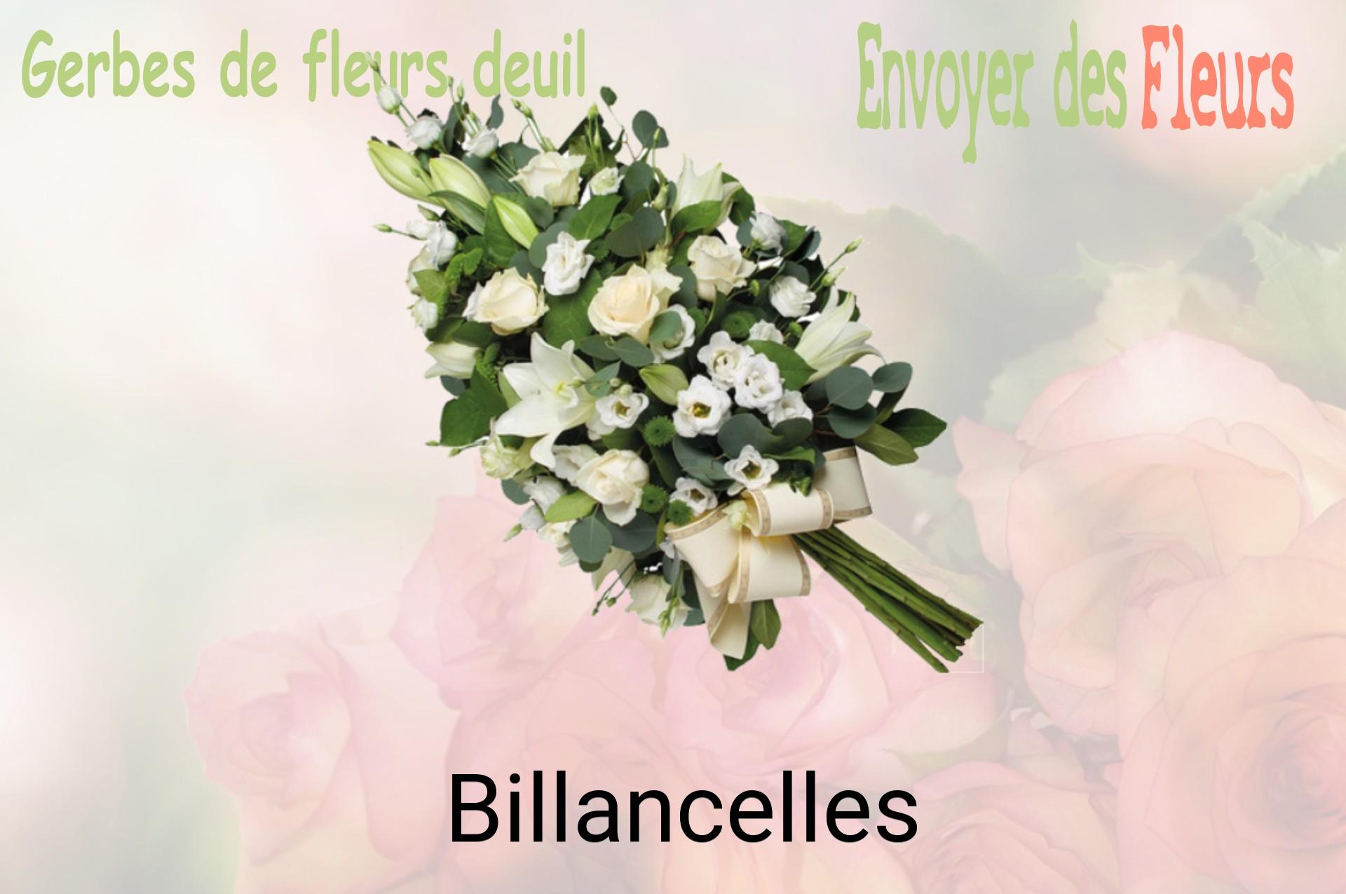 Gerbe de fleurs de deuil livrée à Billancelles